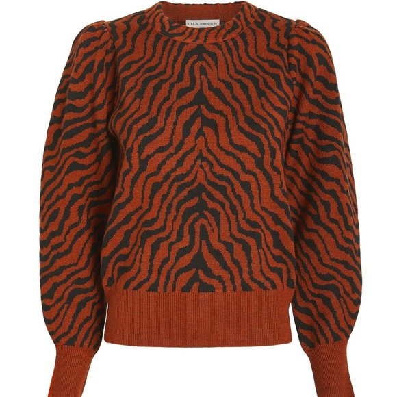 Ulla Johnson Zebra Jacquard Sweater - Picture 3 of 8